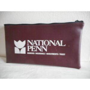 Zippered Deposit Bags Bank Pouch pre-2015 National Penn Bank
